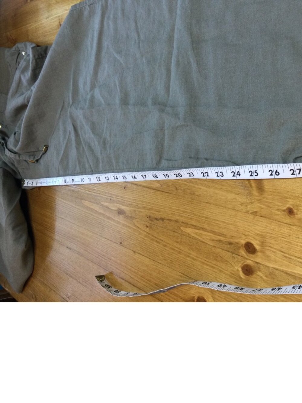 Y2K Mandee Womens Linen Blend Wide Leg Pants XL Elastic Waist Olive Green - Picture 6 of 7